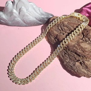 Chaîne cubaine de 12 mm sertie de zircon, bijoux hip-hop, approvisionnement direct d'usine, disponible en cadeau unisexe à prix compétitif - Product Image 6