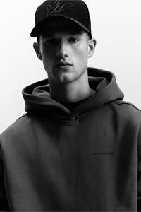 Sudadera transpirable de punto con Lazo de algodón para hombre, ropa de invierno, Sudadera con capucha, manga larga, ajuste holgado, hombro caído, estampado personalizado - Product Image 4