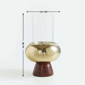 ที่ตั้งไฟชาแบบโบราณทรงกลมออกแบบด้วยโลหะ - Product Image 3