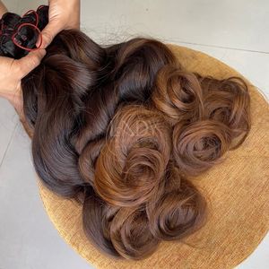 Plus haute qualité ondulée personnaliser les couleurs extensions de cheveux humains vietnamiens avec prix de gros paquet 2025 - Product Image 1