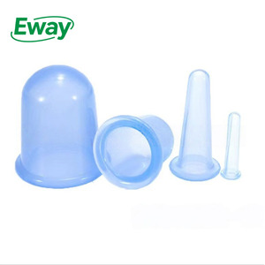 Cangkir hisap silikon Anti lemak 4 buah, fungsi musik bekam hijab baru untuk pemijat wajah tubuh pengalaman pijat yang ditingkatkan - Product Image 1