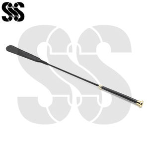 Látigo de equitación al por mayor de alta calidad con eje de fibra de vidrio/PVC y mango de cuero/PU, ligero y con agarre cómodo para entrenamiento. - Product Image 5