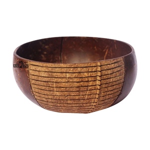 High Quality Hand-Painted Flower <b>Coconut</b> Shell Bowl <b>Cup</b> Set Factory Direct Wholesale Competitive Price Handmade Food Industry - Product Image 6