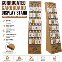 Cartes de vœux de Noël, présentoirs en carton pour magazines, présentoirs sur pied personnalisés en carton perforé pour produits