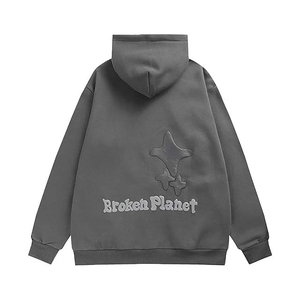 Quantité minimale de commande bas conception personnalisée bouffée impression sweats à capuche confortable 100% coton mélangé pour l'hiver en plein air en vente! - Product Image 2