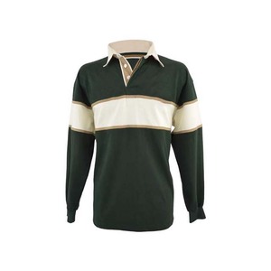 เสื้อรักบี้แขนยาวผู้ชายสีตัดกันพร้อมโลโก้แบบกำหนดเอง ระบายอากาศได้ดี ป้องกันแบคทีเรีย แห้งเร็ว เหมาะสำหรับผู้ใหญ่ - Product Image 6