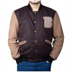 Chaqueta de béisbol universitaria para hombre, chaqueta universitaria de lana de alta calidad Unisex, chaqueta de hombre con letras de invierno de baloncesto y bolsillo con soporte - Product Image 6