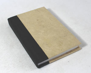 Customized Natural Color Lokta Paper With Black Spine Hardcover Recycled Handmade Cotton Paper Travel Notebook - Product Image 2