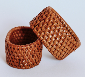 Servilletero Venta caliente Decoración de la boda Anillo de servilleta de ratán ecológico en forma cuadrada Precio más bajo - Product Image 6