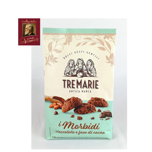 Biscuits moelleux TreMarie au chocolat et aux fèves de cacao 300g Pâtisserie Biscuits italiens authentiques moelleux GVerdi Food Selection - Product Image 1