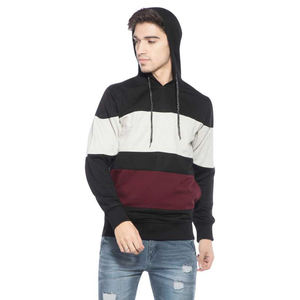 Sweat à capuche ou pull bloc personnalisé avec panneau de couleur design unisexe polaire streetwear idéal pour l'image de marque ou les équipes - Product Image 5