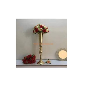 Centro de mesa decorativo de latón macizo dorado pulido para el hogar y los centros turísticos, decoración de fiestas de cumpleaños, centro de mesa clásico - Product Image 1