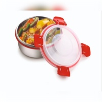 Boîte à lunch isotherme FOODI en acier inoxydable 300ml 500ml verte, compatible micro-ondes, 2 compartiments, hermétique, anti-fuite, qualité supérieure, pour la maison