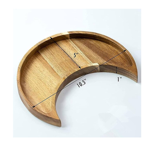 Bandeja de Madera en Forma de Media Luna, Bandeja Decorativa para Ramadán, Hecha a Medida, Últimas Piezas - Product Image 4