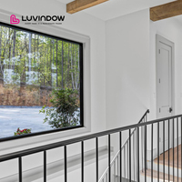Ventanas Fijas Resistentes a Impactos, Ventanas de Aluminio y Vidrio, Resistentes a la Intemperie, Anticondensación, Aspecto Elegante para Oficinas y Hogares