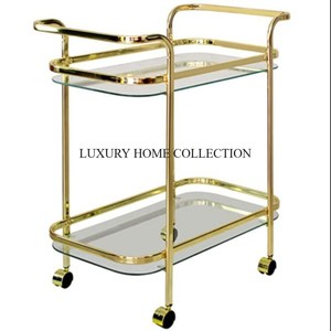 Chariot de service pliable en métal peu encombrant, idéal pour les événements et la restauration avec fonctionnalité portable - Product Image 6