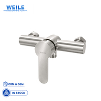Robinet mural en acier inoxydable 304, mitigeur chaud/froid pour baignoire, système de douche pour salle de bain, articles sanitaires pour la salle de bain