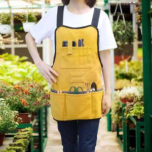 Tablier d'outil de travail pour hommes et femmes longueur de torse avec 21 poches à outils tablier en toile Durable amateurs de bricolage - Product Image 6