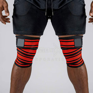 Alta calidad Gimnasio Fitness Levantamiento de pesas Rodilla Envoltura Compresión Entrenamiento Levantamiento de pesas Gimnasio Rodilleras - Product Image 1