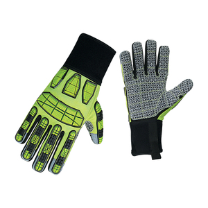 Vente en gros de gants de sécurité de travail renforcés rembourrés en cuir de vachette EVA Gants de sécurité industrielle Gants industriels anti-coupure - Product Image 4