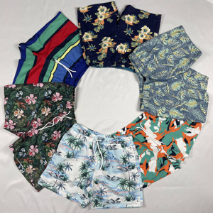 Short de bain imprimé camouflage bleu personnalisé pour hommes, maillot de bain de plage décontracté, short de plage avec poches, séchage rapide - Product Image 6