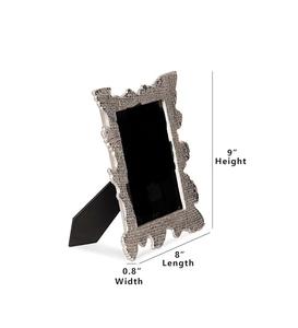 Marco de fotos de aluminio Royal Ruvee Silver Metal para decoración de mesa de hogar y oficina 5x7 pulgadas (plata, paquete de 1) - Product Image 4