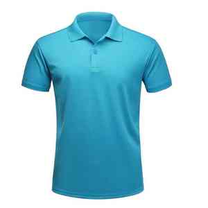 เสื้อยืดลำลองฤดูร้อนสำหรับผู้ชาย ระบายอากาศได้ดี แขนสั้น มีกระเป๋า ผ้าถักเนื้อเดนิม ปักลาย 100% ไนลอน แบบสั่งทำ - Product Image 2