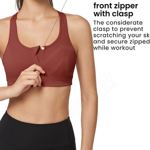 Ladies Gym Fitness Running Yoga Bra Tops Crop Top Sujetador deportivo para mujeres al por mayor y personalizado - Product Image 4