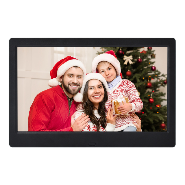 10 Inch 2.4G WiFi 16:9 Plastic Digital Photo Frame Calendar Display Picture Album Video MP3 AVI Support Infrared Remote Control