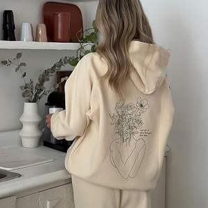 Custom Preppy Embroidered Flower Fleece Heavy GSM Outfits - Suppliers of Oversized Pullover <b>Hoodies</b> Pants Women <b>Y2K</b> Tracksuits - Product Image 3