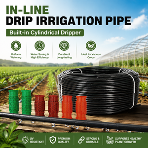 Tubo per Irrigazione a Goccia in HDPE Agricolo Anti-Intasamento per Giardino, Fattoria, Patate, Peperoni, Cipolle - Product Image 1