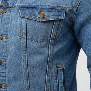 Chaqueta Vaquera de Invierno para Hombre de Alta Calidad, con Cuello Alto, Estilo Urbano, Informal y Duradera - Product Image 5