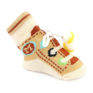 Newborn <b>Booties</b> - Brown - Product Image 1