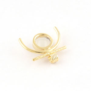 Collet de calcedonia blanca superventas, colgante hecho a mano de latón, chapado en oro de 18 quilates, diseño de amanecer, colgantes de collar de corte a cuadros - Product Image 4