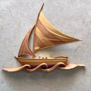 Escultura de madera en negrita para la decoración del pasillo haciendo una declaración visual dramática y mejorando la personalidad del hogar - Product Image 1