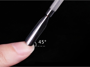 Outil professionnel de manucure de poussoir de cuticule d'ongle d'acier inoxydable en forme de U pour le retrait facile pour le soin de cuticule - Product Image 4