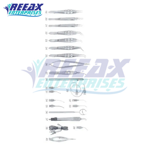 Juego de instrumentos quirúrgicos oftálmicos de microojo personalizados de REEAX Enterprises con su propio diseño de logotipo Base de herramientas quirúrgicas - Product Image 4