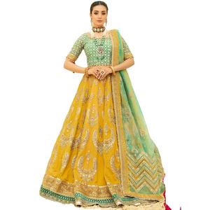 2023 diseñador de lujo de algodón y lino Salwar Kameez colección de fiestas y bodas en estilo indio paquistaní de Bollywood - Product Image 1