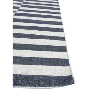 พรมขนสัตว์ทอแบบแบนสีเทา-ดำลายทางแบบนามธรรม รุ่น Alhambra ขนาด 9x12 ฟุต สำหรับตกแต่งบ้าน ห้องโถง สำหรับวัยรุ่น-รุ่น Dwrm-176 - Product Image 4