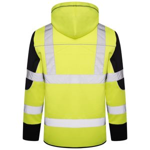 Veste de sécurité en polaire pour homme, coupe-vent, fermeture éclair réfléchissante, 2 couleurs, vente en gros - Product Image 4