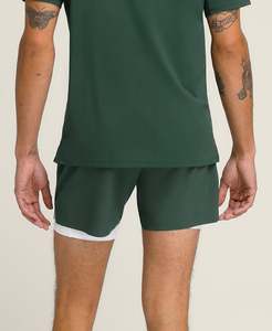 Pantalones cortos de tenis sólidos de poliéster 100% para hombre, ropa deportiva de secado rápido para gimnasio, cintura elástica, para Fitness, correr, informal - Product Image 6