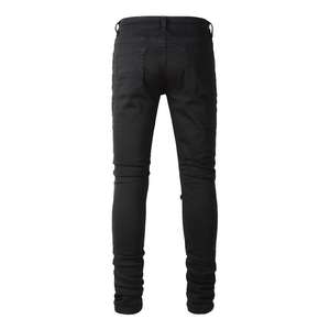 Jeans de Mezclilla Hechos a Medida para Hombre, Transpirables, Lavados, Casuales, de Moda para Exteriores, 100% Algodón, al por Mayor - Product Image 3