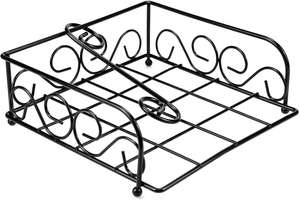 Soporte de vajilla para encimera, accesorios de vajilla real, soporte para servilletas de Metal, gran oferta - Product Image 4