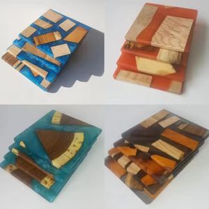 Solid Wooden <b>Drink</b> <b>Coaster</b> Set, Crafted from Natural Wood, Smooth Polished Surface, Perfect Coffee and Stone <b>Coasters</b> - Product Image 6