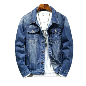 Chaqueta vaquera con ribetes de lana Chaqueta vaquera para hombre Chaquetas vaqueras Sherpa - Product Image 2