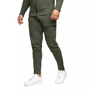 Sudadera con capucha y cremallera para hombre, pantalones de chándal de dos piezas, chándal con bolsillos, conjunto para trotar con cremallera, otoño - Product Image 6