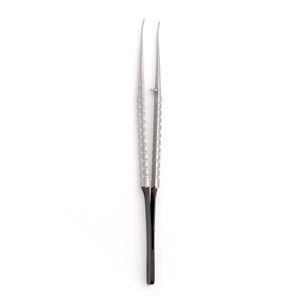 Pinzas para tejido espolvoreado de diamante curvo Micro liso, pinzas quirúrgicas dentales, instrumentos, juego dental, instrumentos quirúrgicos - Product Image 4