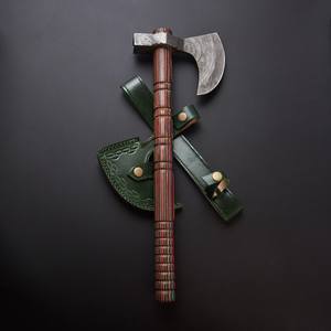 Handmade Custom Damascus Steel Double Blade <b>Axe</b> High Quality Decorative Hatchet <b>Wood</b> Handle Industrial Grade for Cutting <b>Wood</b> - Product Image 6
