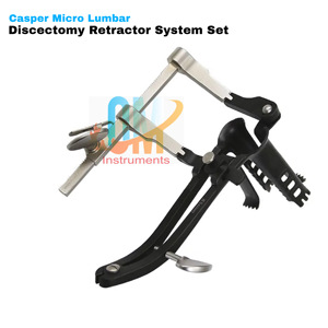 Caspar Micro écarteur de discectomie lombaire ensemble d'instruments chirurgicaux orthopédiques manuels pour la chirurgie de la colonne vertébrale en acier et métal - Product Image 2