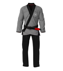 Kimono de Jiu-Jitsu Brésilien Noir Personnalisé avec Broderie Frontale – Respirant, Séchage Rapide, Unisexe, Vêtement d'Arts Martiaux - Product Image 1